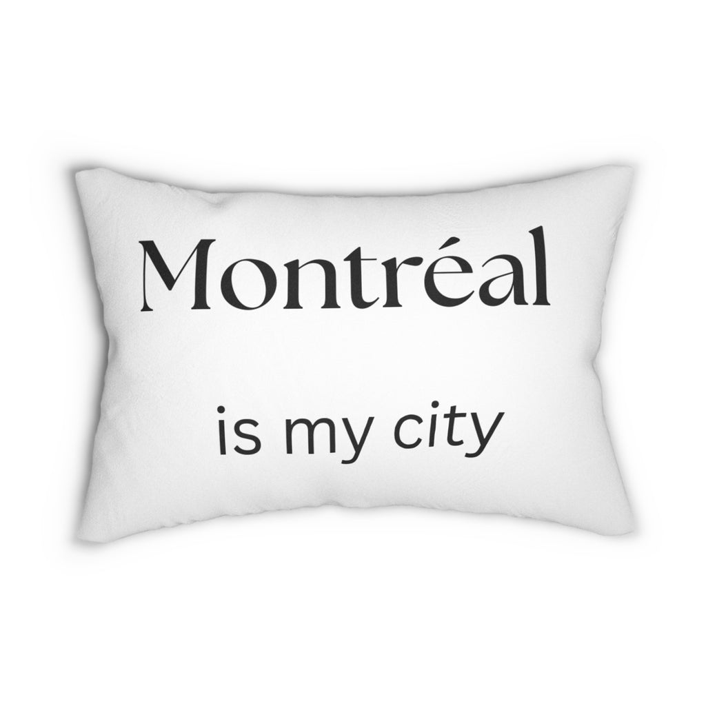 Montréal Is My City Lumbar Pillow – Cozy City Decor for Home